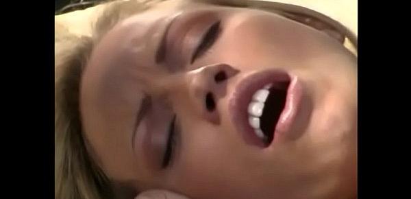  Stunning blonde  gets her twat drilled after great family dinner outdoor